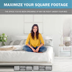 Load image into Gallery viewer, BAOKALER Underbed Storage Bag 90L, 3 Large Bins with Reinforced Handles Foldable Containers, Visible Clothes Storage Bags for Blanket Pillow Quilts, Closet Organizers
