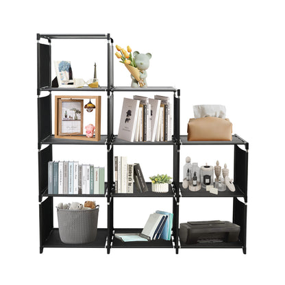 Cube Storage Organizer, 9-Cube Shelves Units for Closet, DIY Metal Bookshelf, Bookcase, Storage Cubes Ideal for Bedroom, Living Room