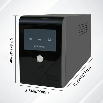 UPS 600VA/330W Backup Power, 3 Outlets, Battery Backup with Surge Protection, Only Suitable for Desktop computer