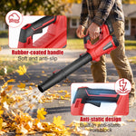 Charger l'image dans la galerie, 930CFM Leaf Blower Cordless, 21V 4.5AH Powerful Electric Cordless Leaf Blower, 6 Speeds Battery Powered Leaf Blowers for Lawn Care, Patio, Yard, Dust, Snow
