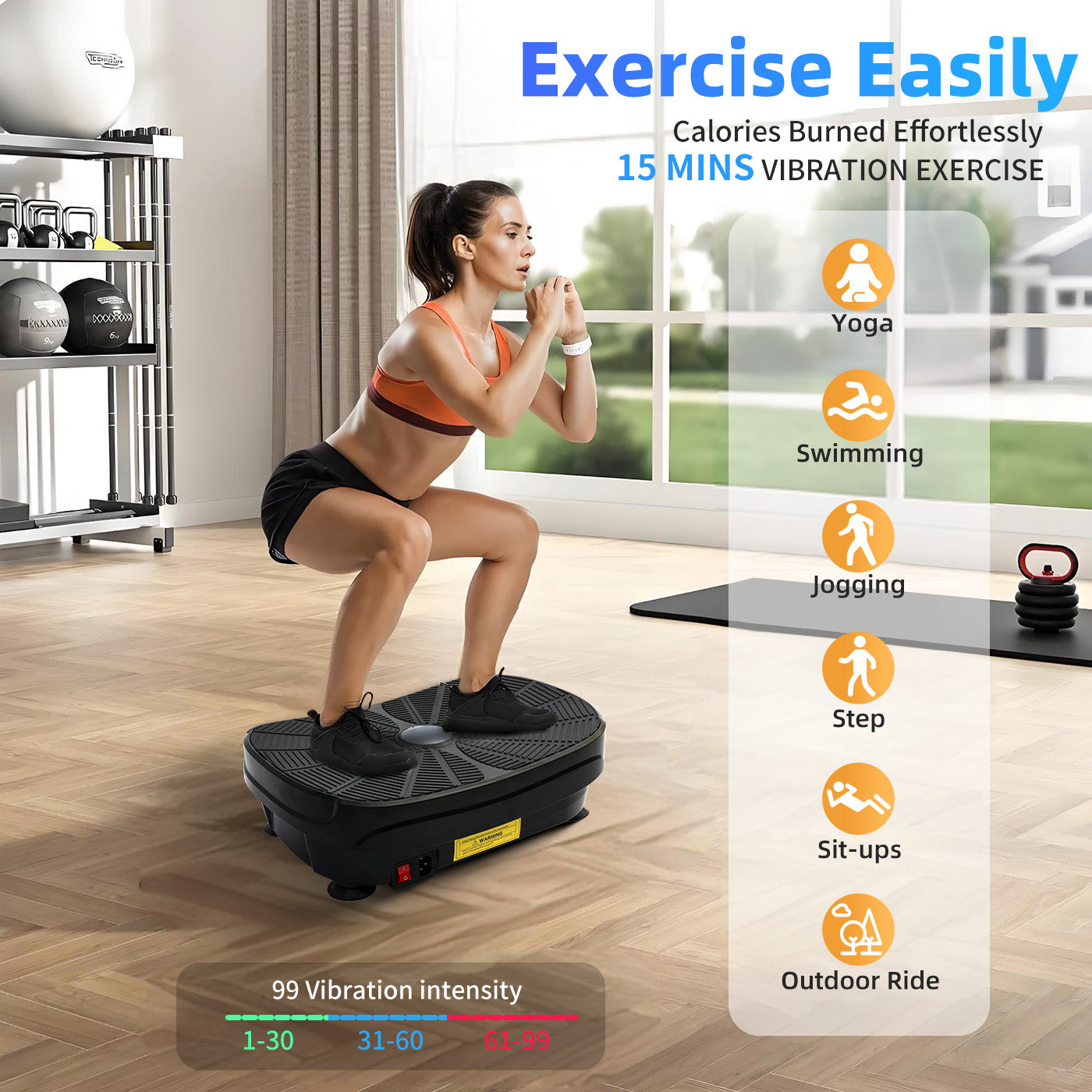 Hip Abductor Machine, 3-in-1 Thigh & Glute Trainer for Home Gym, Adjustable Resistance for Inner/Outer Thigh Toner and Butt Lifter, Compact Leg Workout Equipment