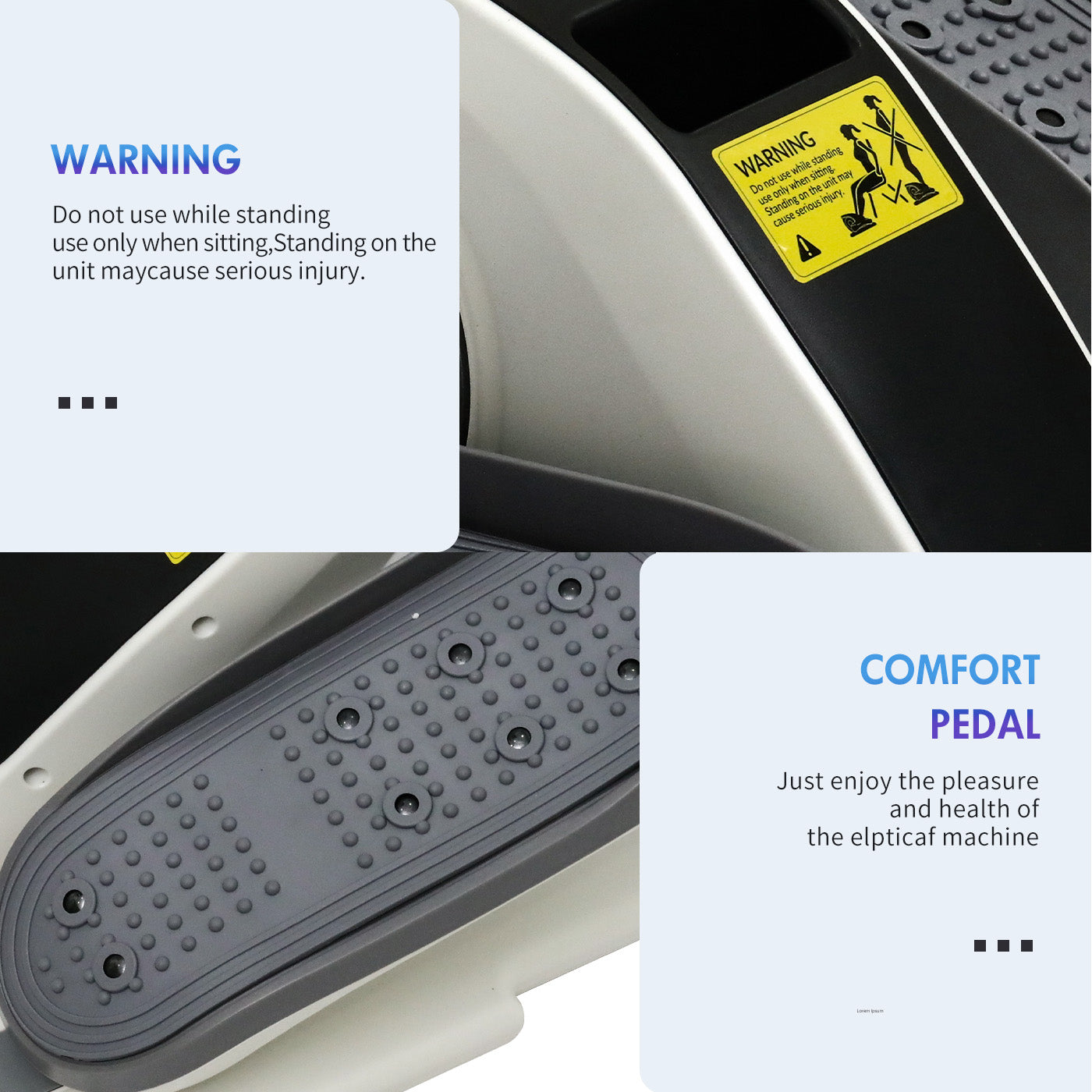 Amstech Under Desk Elliptical,Portable Mini Elliptiacl Exerciser with 12 Adjustable Speeds, Manual & Electric Dual Modes, Forward & Reverse Modes, Ideal for Seniors and Office Use
