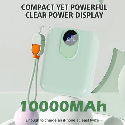 Portable Charger for Magsafe Charger , 10000mAh Power Bank with Stand , Battery Pack PD 22.5W Fast Magnetic Charge , Travel Essential Wireless Charger for iPhone 17 16 15 14 13 12 Series , Green