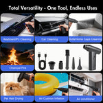 Load image into Gallery viewer, Compressed Air Duster, 300000RPM Car Vacuum Cleaner, Cordless Air Duster Cleaner Dust Blower for Computer, Keyboard, House, Outdoor and Car
