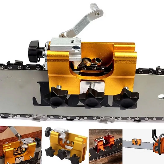 1Pack Chainsaw Sharpener, Portable Hand-Crank Chainsaw Sharpening Jig Kit , Fast Chain Saw Shaperener Accessories Tool for DIY Lumberjack