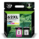 Lade das Bild in den Galerie-Viewer, 62XL Ink Cartridge Compatible for HP 62 Black Ink Cartridge HP Ink 62 for Envy 5660 7645 7640 5740 OfficeJet 250 Printer Ink 62 Combo Pack
