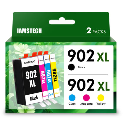 902XL Ink Cartridge for HP 902XL Ink Cartridges Use with HP Officejet Pro 6978 6960 6958 6970 6968 6962 6975 6950 6954 Printer (Blakc,Cyan,Magenta,Yellow)