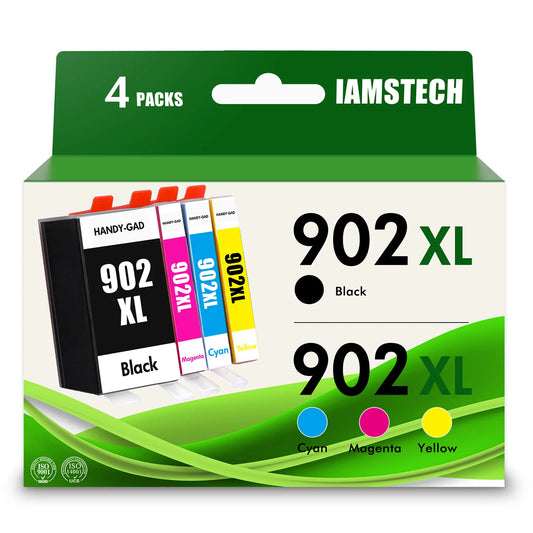 902XL Ink Cartridge Compatible for HP 902 XL Ink Cartridges ?????? Use with Officejet Pro 6978 6960 6958 6970 6968 6962 6975 6950 6954 Printer -Blakc,Cyan,Magenta,Yellow)