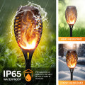 Outdoor Solar Lights, Solar Torches with Flickering Flame, 4PCS