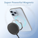 Charger l'image dans la galerie, Wireless Charger, Phone Charger for iPhone 17 16 15 13 14 12 Series, 25W Charging Pad for AirPods 4 3 2, Ideal for Travel Home Office, Black(2 Pack)
