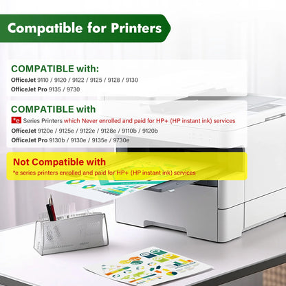 936XL 936e 936 Ink Cartridge Compatible for HP 936 936e OfficeJet Pro 9125e 9135e 9110b 9130b Wide Format 9730e 9730 OfficeJet 9122e 9128e Printer | Eligible for Instant Ink | 6C3Z5LN