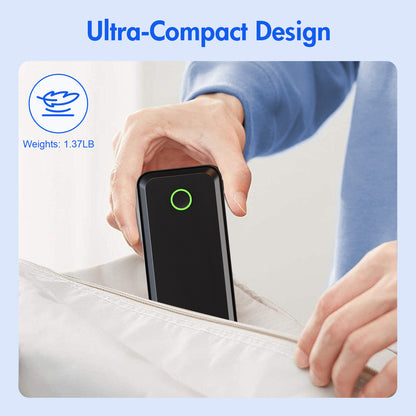 Baokaler Wireless Thermal Printer, Mobile Bluetooth Inkless Printer for Travel Home Use, Support US Letter/A4/A5/B5 Thermal Paper, Compatible with Android iOS Phone & Laptop