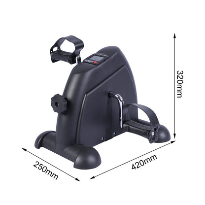 BAOKALER Desk Bike Pedal Exerciser, Mini Exercise Bike Stepper Indoor Exercise, Elder Bike Pedal Exerciser Under Desk Fitness Equipment with LCD Screen Display