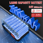 Load image into Gallery viewer, Weed Wacker, Cordless Electric Weed Eaters Weed Trimmer with 2 Battery, Black
