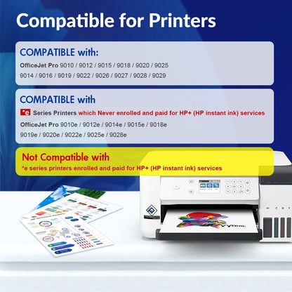 IAMSTECH 962XL Ink Cartridges Compatible for 962XL Ink Cartridges for Officejet 9015 9015e 9025 9025e 9020 9020e 9010 9010e 9018 9018e 9012 9012e 9026 9019 9014 9027-5-Pack)