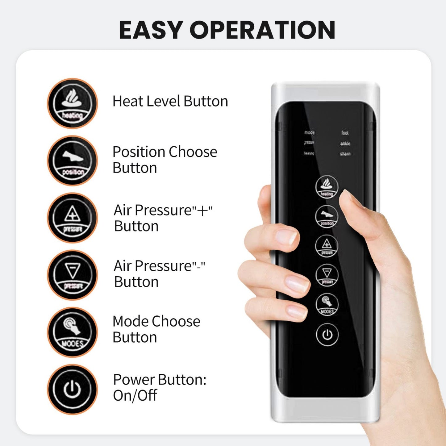 Amstech Leg Massager, Air Compression Thigh, Leg Air Compression Massager for Circulation and Pain Relief, Muscles Relaxation
