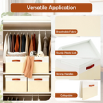 Lade das Bild in den Galerie-Viewer, Storage Bins with Lids, 2 Pack Extra Large Blanket Storage Baskets with Lids, Closet Organizers Bins for Living Room, Nursery, Beige and White
