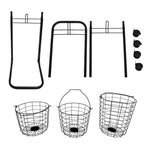 Load image into Gallery viewer, Amstech Removable 3 Tier Laundry Basket, Large Capacity Wire Basket Laundry Hamper with Wheels, for Bathroom Bedroom Laundry Room, Black
