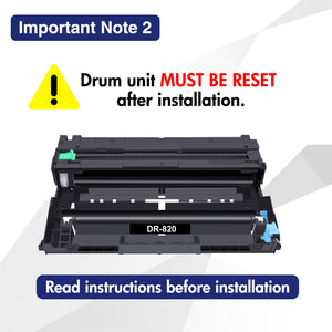 Amstech 1-Pack Compatible Drum Unit for Brother DR-820 DR820 DR 820 HL-L5000D L5200DW L6400DW MFC-L5700DW L5850DW L6700DW L6800DW DCP-L5500DN Printer(Black)