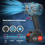 Load image into Gallery viewer, Cordless Leaf Blower, 4AH Handheld Leaf Blower with 2 Batteries and Charger,Infinitely Variable Speeds for Patio Cleaning, Lawn Care
