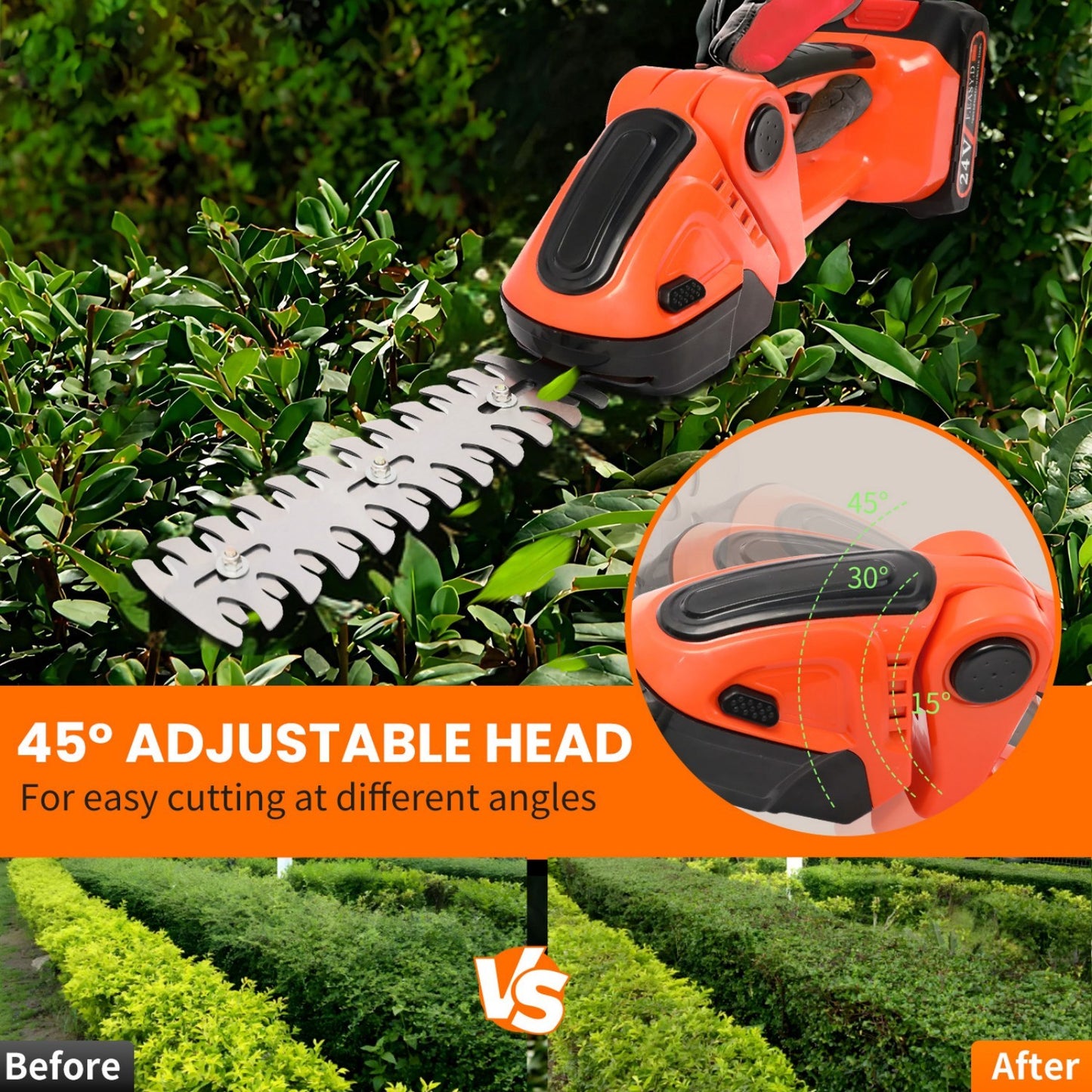 Amstech Telescoping Pole Hedge Trimmer, Grass Shear, Shrub Trimmer,Grass Trimmer
