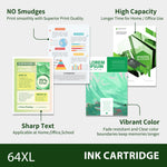 Lade das Bild in den Galerie-Viewer, 62XL Ink Cartridge Compatible for HP 62 Black Ink Cartridge HP Ink 62 for Envy 5660 7645 7640 5740 OfficeJet 250 Printer Ink 62 Combo Pack
