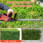 Lade das Bild in den Galerie-Viewer, 22 "Cordless Electric Hedge Trimmer with 1 Battery for Cutting and Rrimming Bushes and Shrubs
