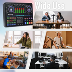 Lade das Bild in den Galerie-Viewer, Podcast-Equipment-Bundle,-BAOKALER-48V-XLR-Large-Diaphragm-Condenser-Microphone-with-Live-Sound-Card,-Condenser-Microphone-Bundle-for-Studio-Recording-&amp;-Broadcasting
