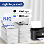 Load image into Gallery viewer, 812 Ink Cartridges 4 PACK Compatible for Epson 812 812XL T812XL T812 Ink for WF-7840 WF-7820 Workforce pro WF-7310 WF7310 WF7840 WF7820 Printers Ink - 812 XL Black,Cyan,Magenta,Yellow
