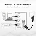 Load image into Gallery viewer, UPS 500VA/300W 120V Backup Power Supply, 3 Sockets, Backup Battery with Surge Protection, Only Suitable for Desktop computer
