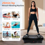 Charger l'image dans la galerie, RICAN Vibration Plate Exercise Machine, Full Body Workout Platform with Loop Bands &amp; Remote Control for Home Fitness, Weight Loss &amp; Muscle Toning, Vibrating Stand Shake Board, Black

