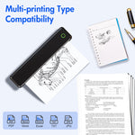 Cargar imagen en el visor de la galería, Baokaler Wireless Thermal Printer, Mobile Bluetooth Inkless Printer for Travel Home Use, Support US Letter/A4/A5/B5 Thermal Paper, Compatible with Android iOS Phone &amp; Laptop
