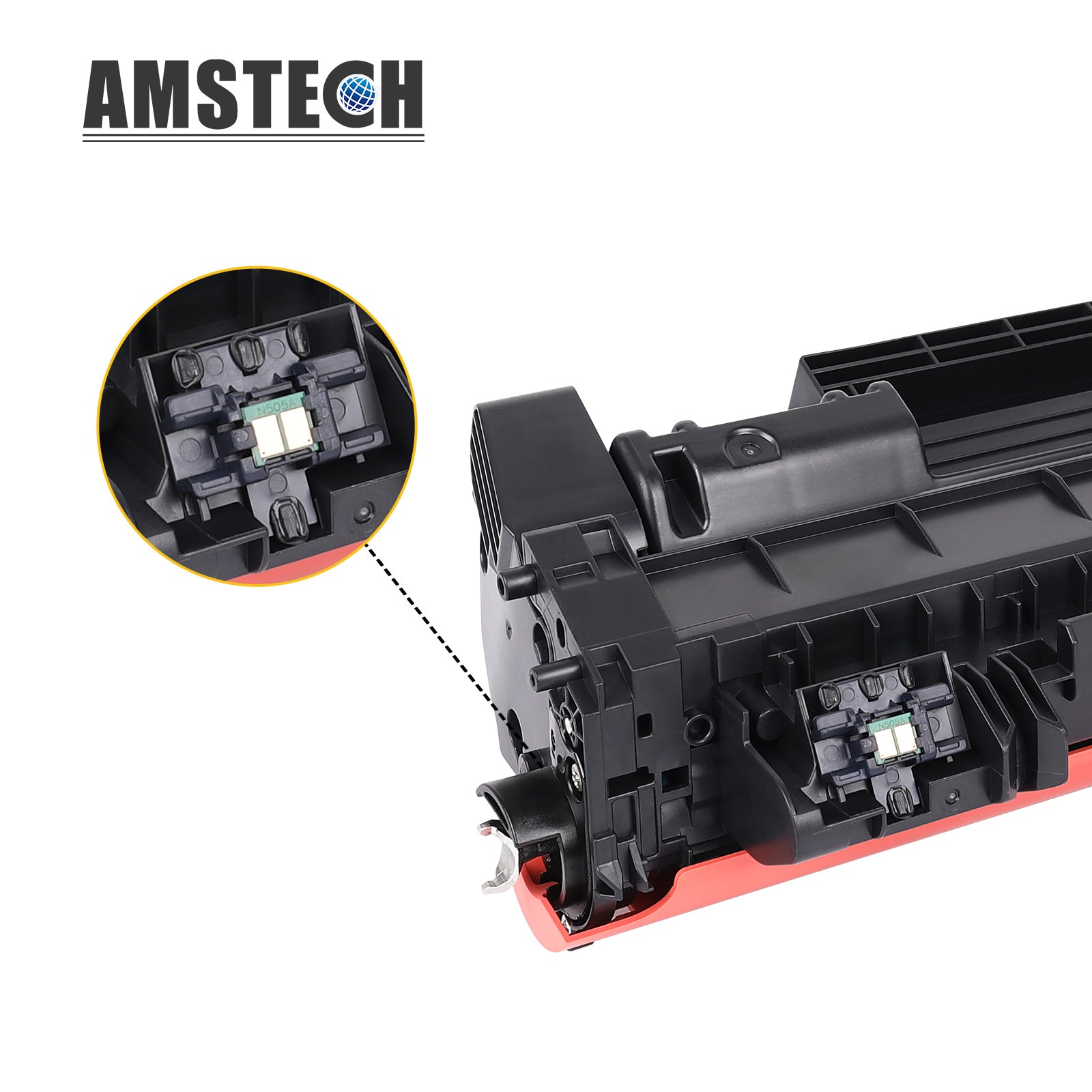 Amstech 5-Pack Compatible Toner for HP 80A CF280A Laserjet Pro 400 M401a M401d M401n M401dn M401dne M401dw Laserjet Pro 400 MFP M425DN M425dw Printer High Yield(Black)