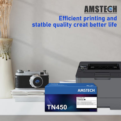 TN450 Toner Cartridge Compatible for Brother TN450 TN420 TN-450 TN-420 HL-2270DW HL-2280DW HL-2240 MF7860DW MFC-7360N DCP-7065DN MFC7860DW Intellifax 2840 2940 Printer Ink (Black, 2-Pack)