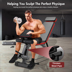 Lade das Bild in den Galerie-Viewer, BAOKALER-7-Levels-Adjustable-Weight-Bench-with-Extended-Headrest-&amp;-Leg-Extension,-Foldable-Dumbbell-Workout-Bench,-Supports-Up-to-770-lbs,-Incline-&amp;-Decline-Positions-for-Full-Body-Strength-Training
