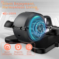 Amstech Under Desk Elliptical Exercise Machine, Electric Leg Exericser While Sitting for Seniors, Pedal Ellipse Exerciser with Remote Control,Portable Training Equipment for Home,280lb