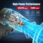 Load image into Gallery viewer, Cordless Leaf Blower, 4AH Handheld Leaf Blower with 2 Batteries and Charger,Infinitely Variable Speeds for Patio Cleaning, Lawn Care
