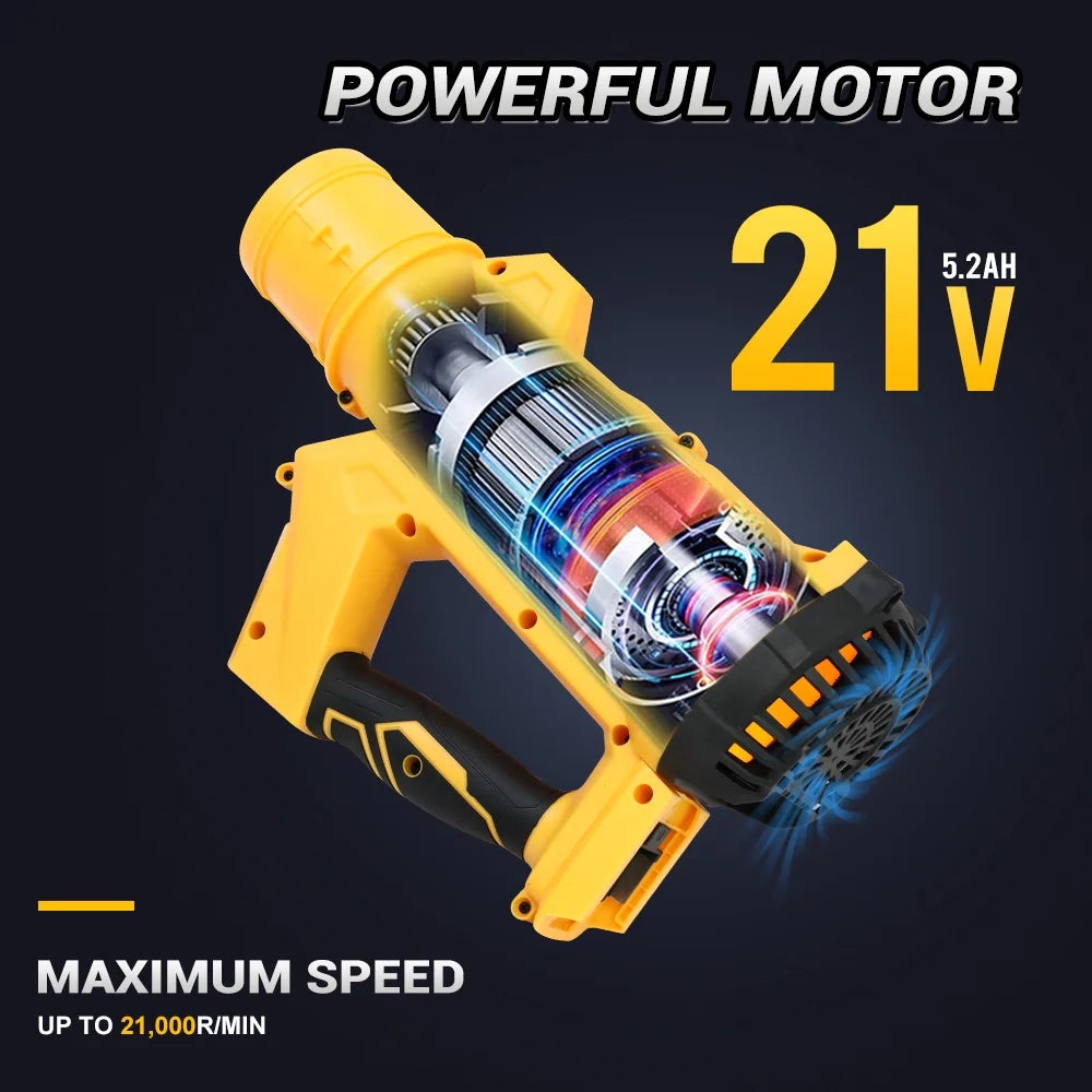 Leaf Blower, 170MPH 21V Leaf Blower Cordless with 2X6.0Ah Battery & Charger, Electric Leaf Blower for Lawn Care, Battery Powered Leaf Blower for Snow Blowing & Yard Patio Garden Cleaning