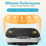 Load image into Gallery viewer, Vibration Plate Exercise Machine, Full Body Workout Machine for Weight Loss, Vibrating Board 300LBS Capacity, Vibration Platform with Resistance Bands, Remote Control, Silver-White
