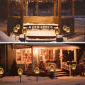 Outdoor Solar Lights, Solar Torches with Flickering Flame, 4PCS