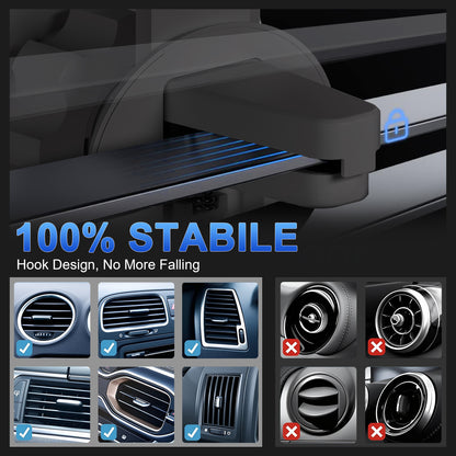 Wireless Car Charger,15W Fast Charging Car Mounts, 360¡ãAdjustable Magnetic Car Phone Charger for iPhone 17/16/15/14/13/12 Series Air Vent Phone Holder