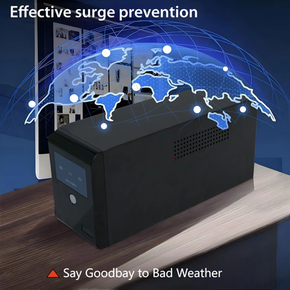 UPS 500VA/300W 120V Backup Power Supply, 3 Sockets, Backup Battery with Surge Protection, Only Suitable for Desktop computer