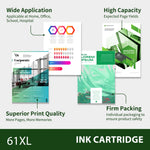 Lade das Bild in den Galerie-Viewer, 61 61XL Ink Cartridges Compatible for HP 61 Ink Cartridge for Printer Ink HP 61 for Deskjet 2541 OfficeJet 4630 HP Envy 4500 Printer (2-Pack)
