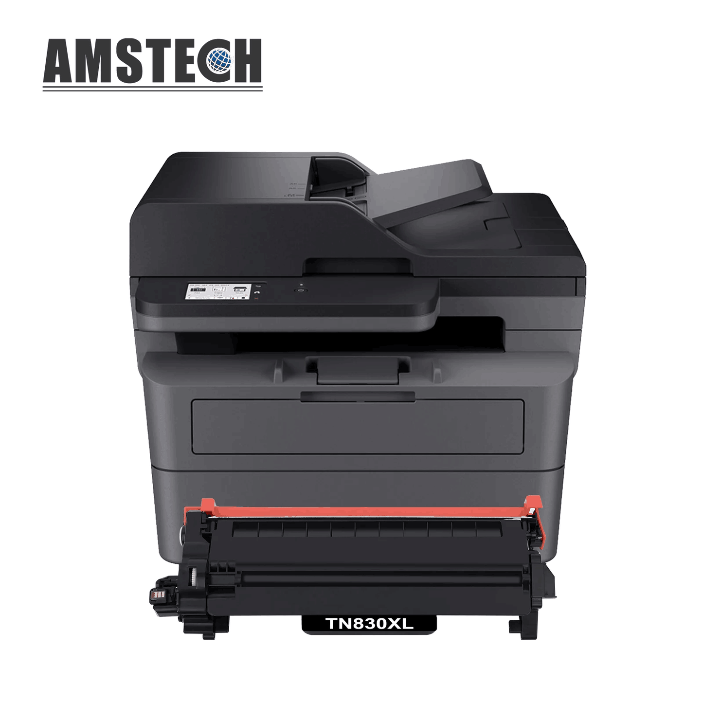 TN830XL Toner Cartridges High Yield Compatible for Brother DCP-L2640DW HL-L2460DW TN830XL TN830 TN-830 HL-L2405W MFC-L2820DW HL-L2400D L2405W L2480DW Printer Ink Black 2-Pack