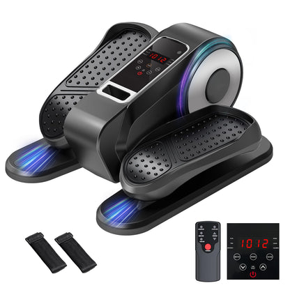 ALSO GO Under Desk Elliptical Machine, Leg Exerciser Electric for Seniors Adults, Ellipse Leg Exerciser with 12 Speed & 12 Mode, Quiet & Portable
