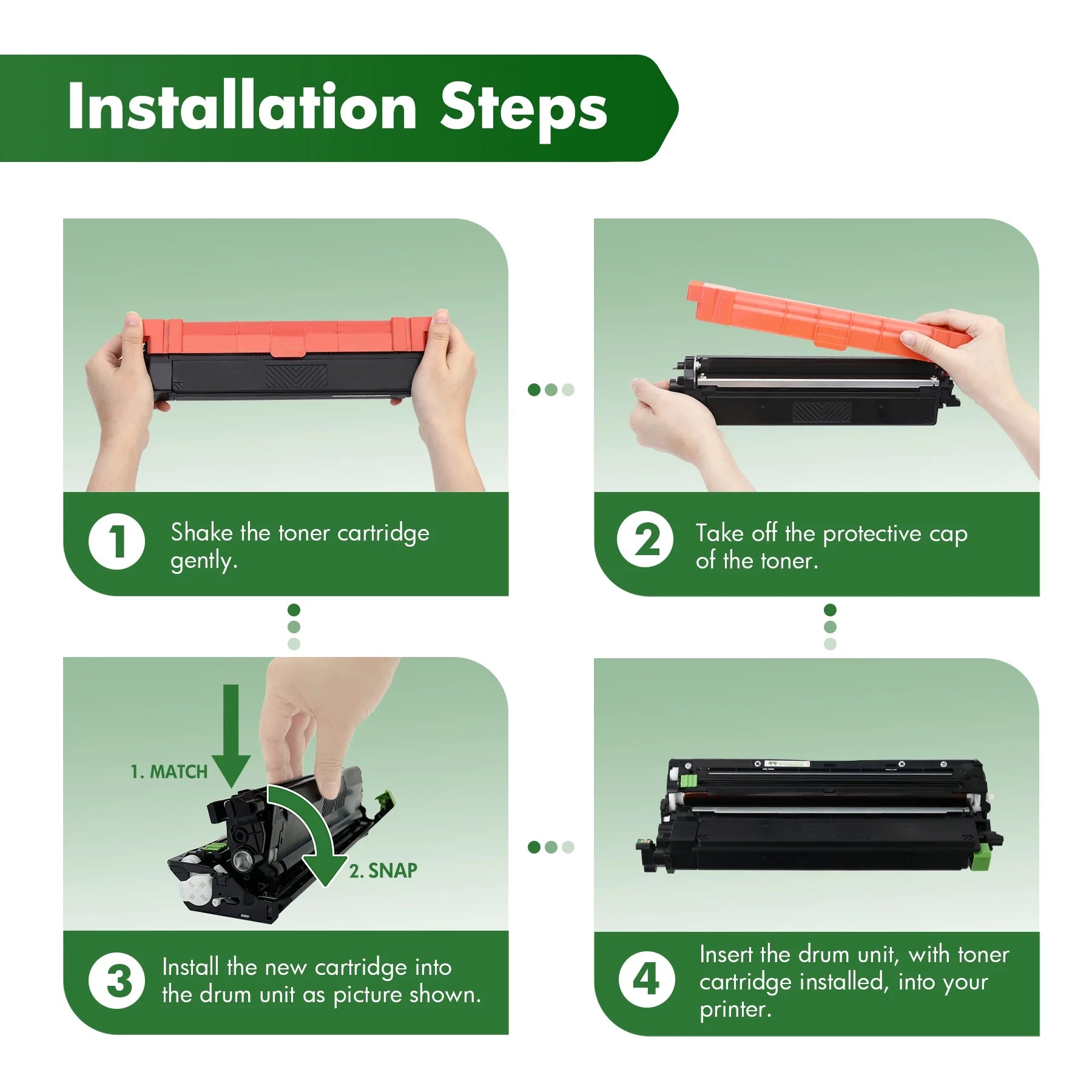 LC406XL Ink Cartridges Compatible for Brother LC 406 XL Ink Cartridges LC406 for Brother MFC-J4535DW MFC-J4335DW MFC-J4335DW XL MFC-J4345DW XL MFC-J4535DW XL Printer Combo Pack, 4 Pcs