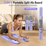 Load image into Gallery viewer, RICAN Pilates Reformer Board with Resistance Bands, Portable Pilates Board Ab Machine, Full Body Workout for Home, LED Timer &amp; Calorie Display Ab Core Strengthener Trainer
