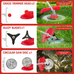 Lade das Bild in den Galerie-Viewer, BAOKALER 52CC Gasoline Grass String Trimmer, 2-Stroke Gas Powered Weed Eater, Weed Wacker with 4 Detachable Heads
