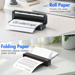 Cargar imagen en el visor de la galería, Baokaler Wireless Thermal Printer, Mobile Bluetooth Inkless Printer for Travel Home Use, Support US Letter/A4/A5/B5 Thermal Paper, Compatible with Android iOS Phone &amp; Laptop
