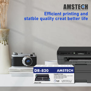 Amstech 1-Pack Compatible Drum Unit for Brother DR-820 DR820 DR 820 HL-L5000D L5200DW L6400DW MFC-L5700DW L5850DW L6700DW L6800DW DCP-L5500DN Printer(Black)